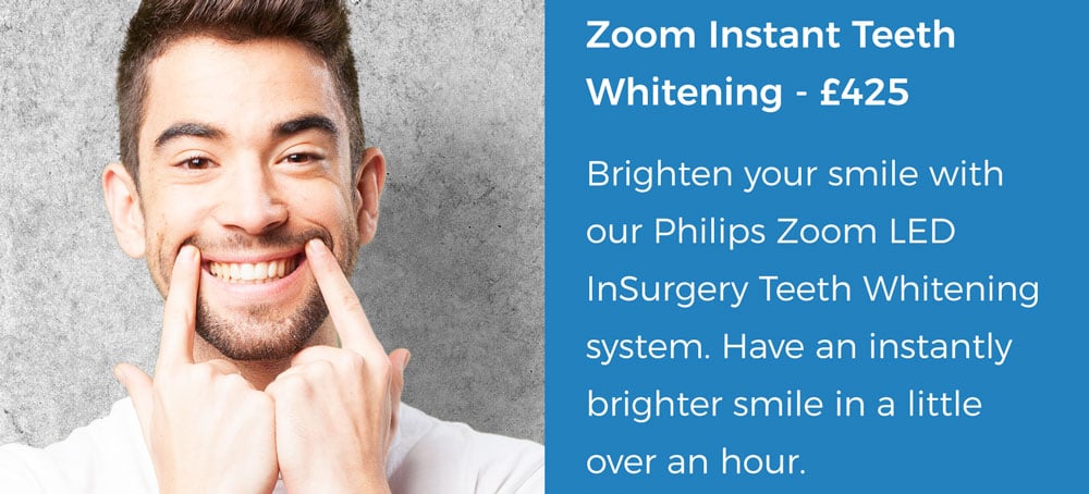 Zoom instant Teeth Whitening offer | Whites Dental