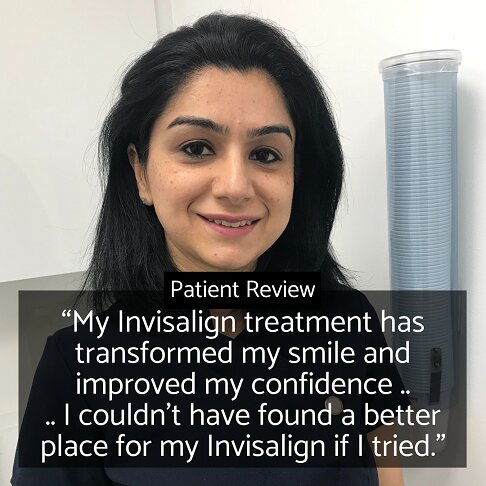 Patient testimonial for Dr Deepa for Invisalign in London