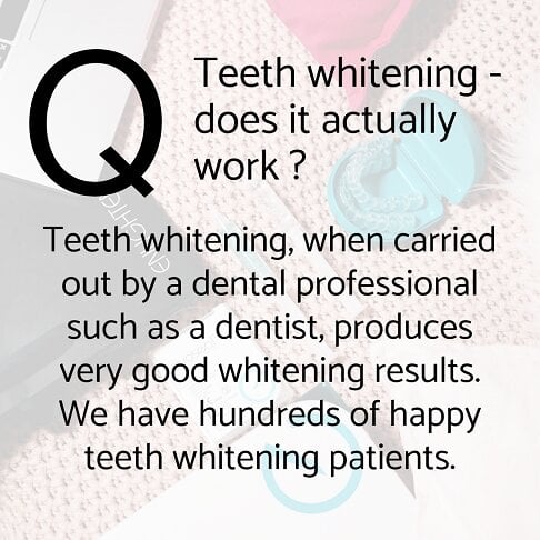 Teeth whitening London frequently asked questions - Does teeth whitening actually work