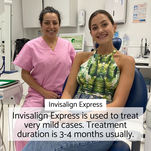 Invisalign Express treatment duration is 3-4 months usually
