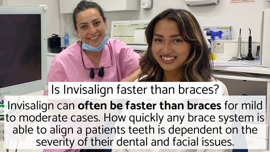 Is Invisalign faster than braces - Dr Edina