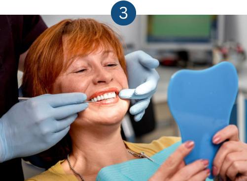 Patient at a trial smile appointment for porcelain veneers in London