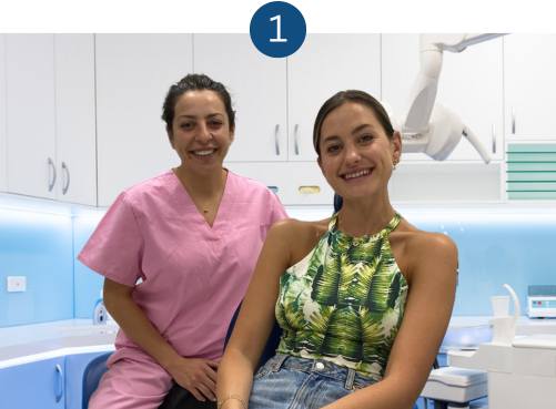 Step 1 - free consultation with composite bonding in London