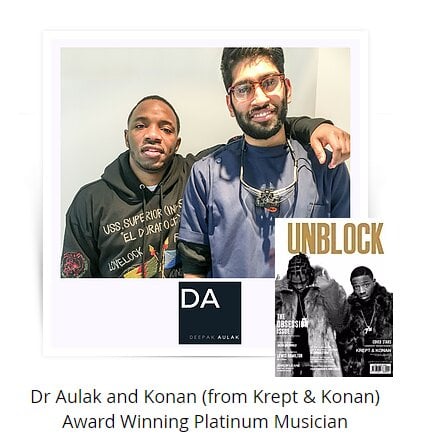 Dr Deepak with celebrity patient Konan